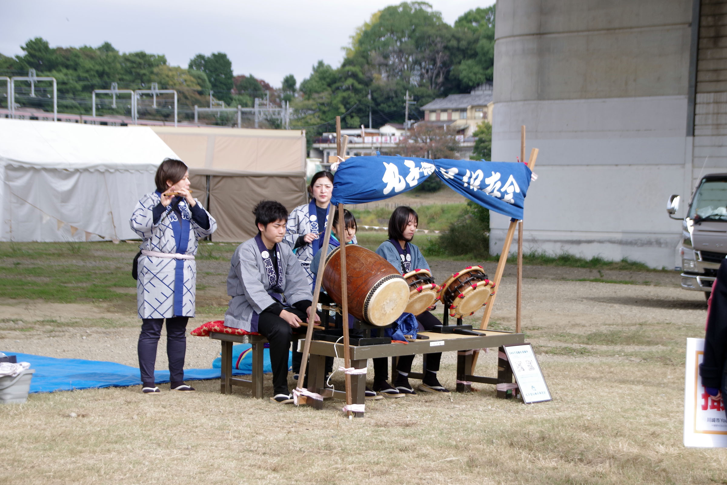 丸子の渡し祭り,多摩川で和むe体験