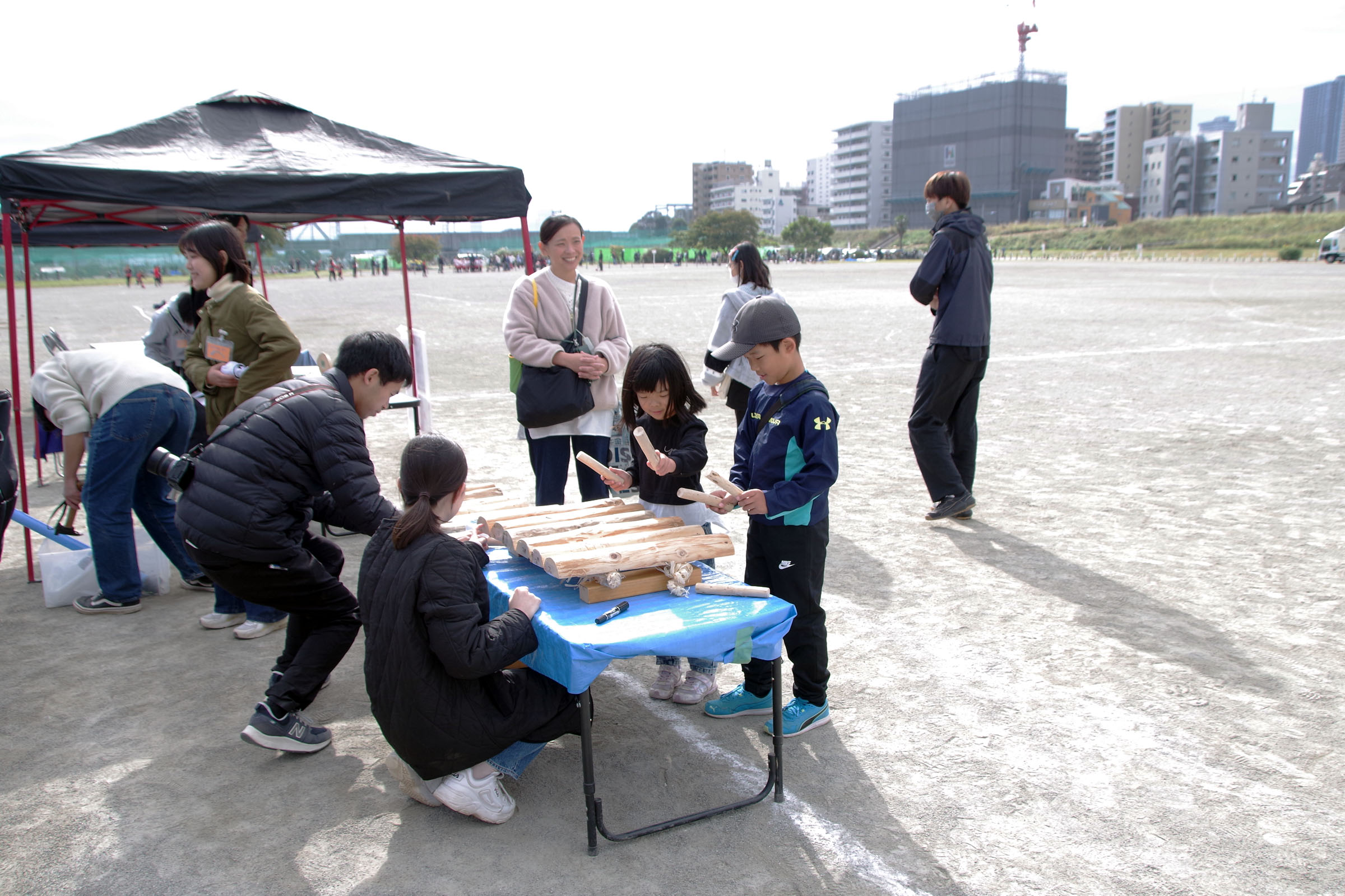 丸子の渡し祭り,多摩川で和むe体験