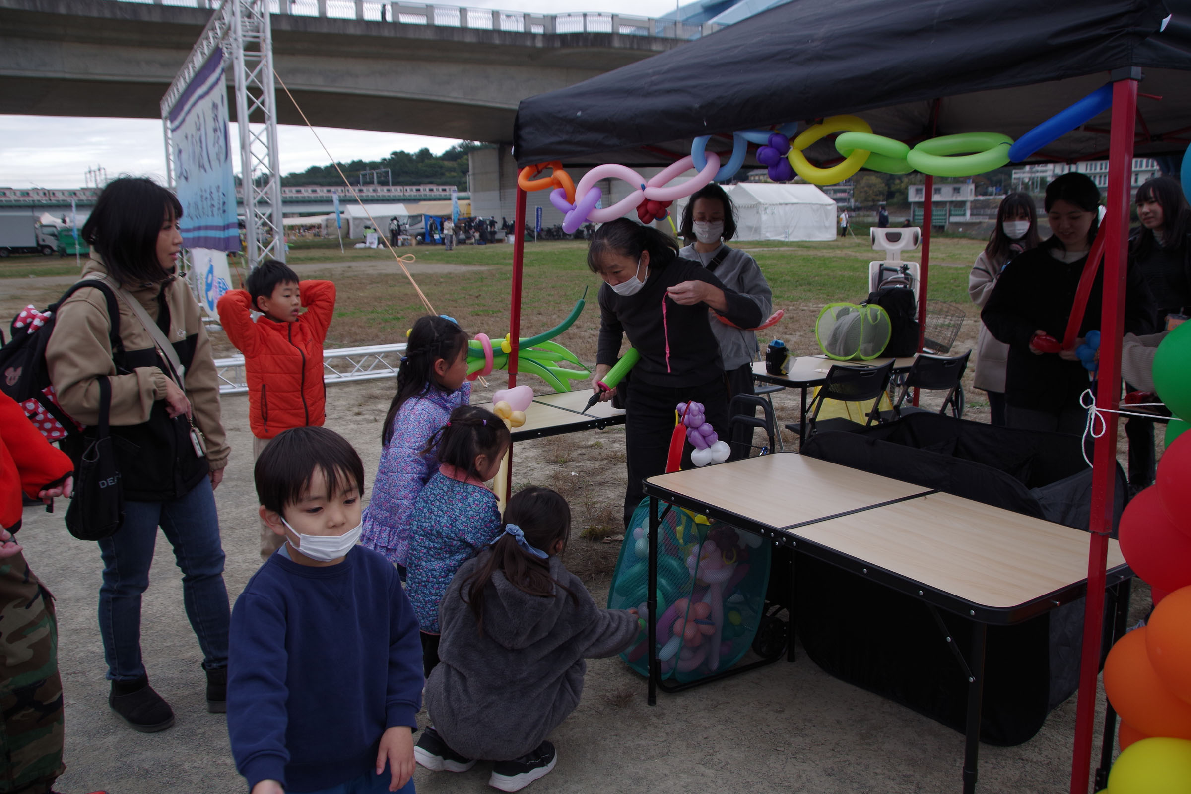 丸子の渡し祭り,多摩川で和むe体験