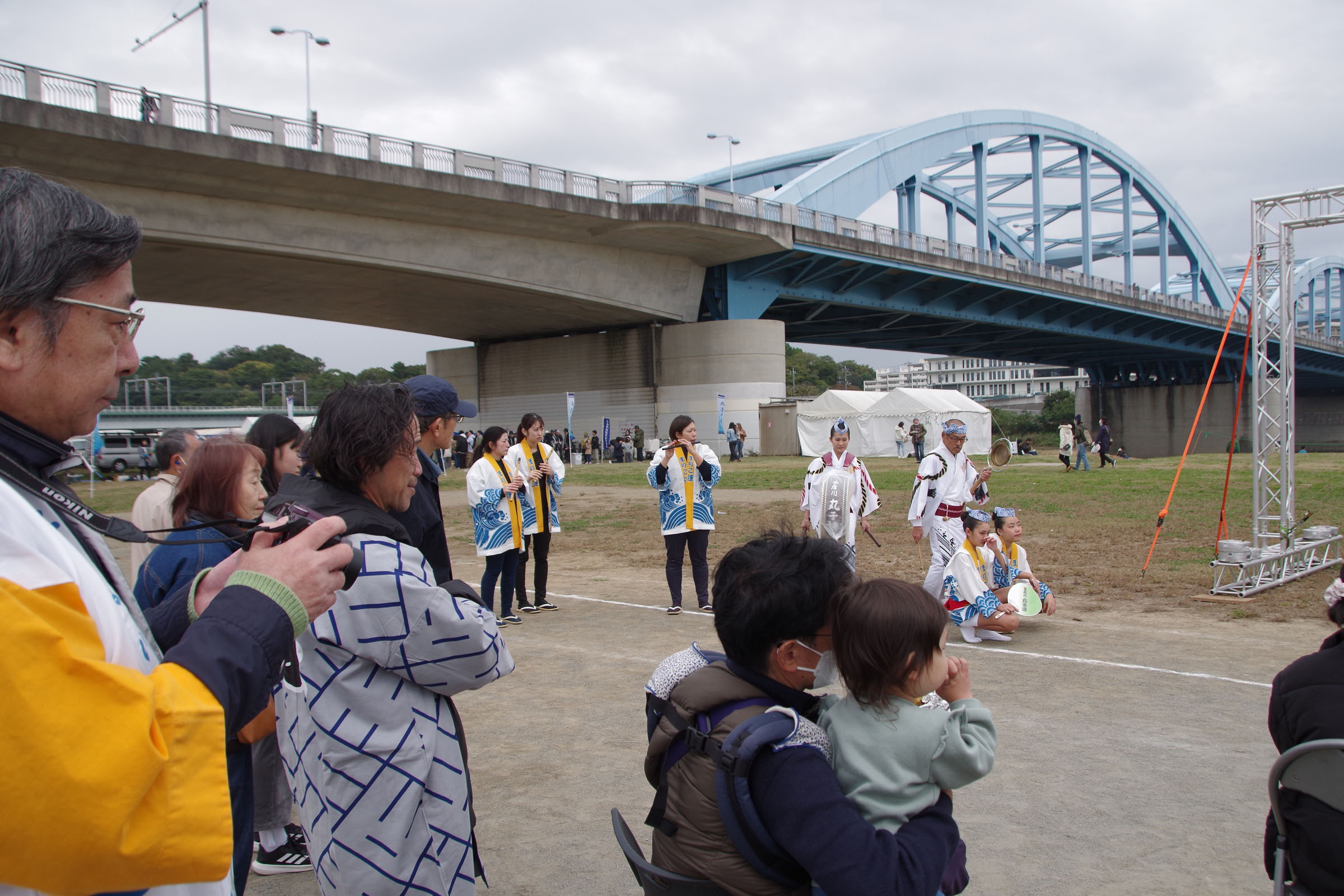 丸子の渡し祭り,多摩川で和むe体験