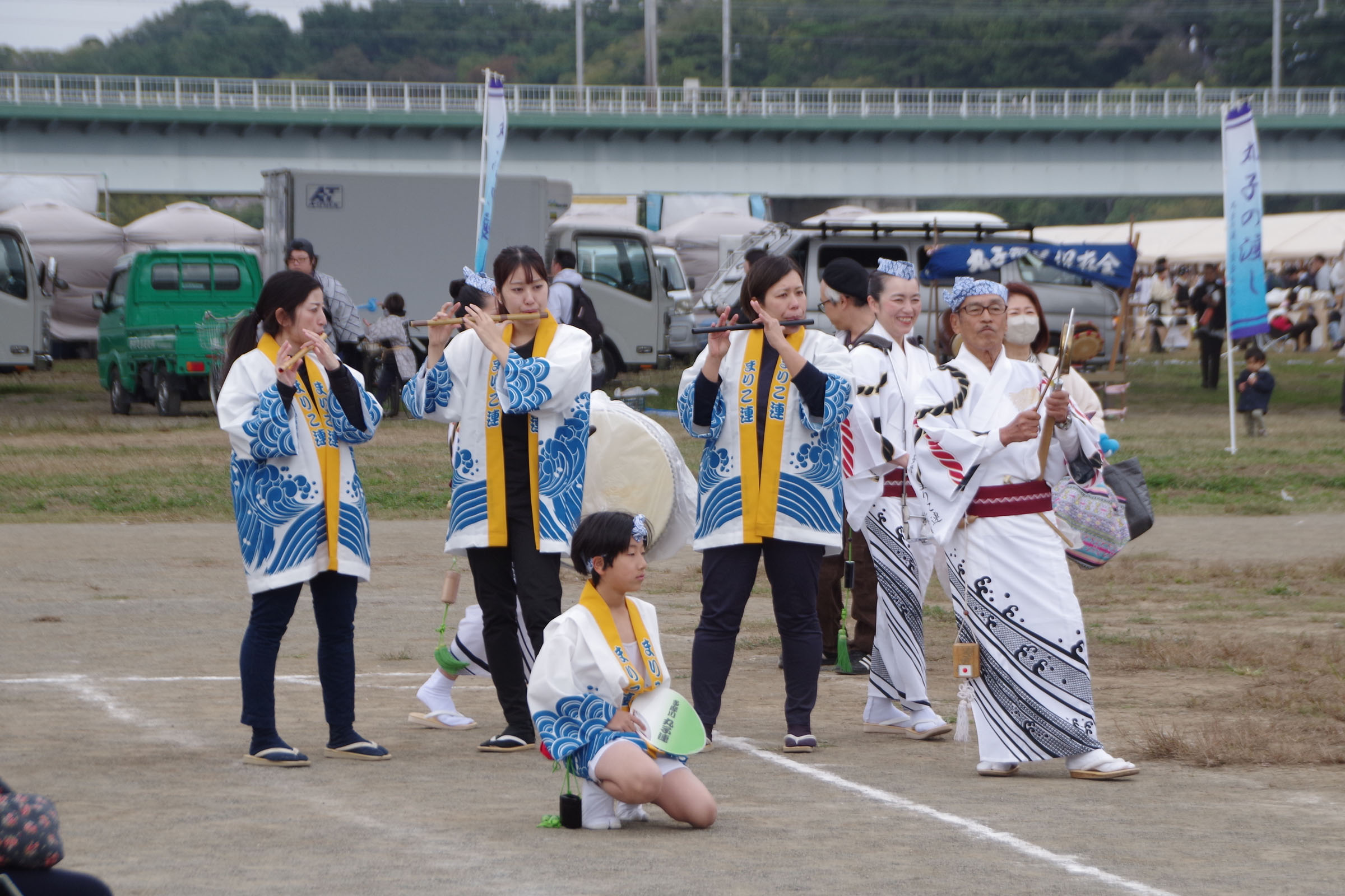 丸子の渡し祭り,多摩川で和むe体験