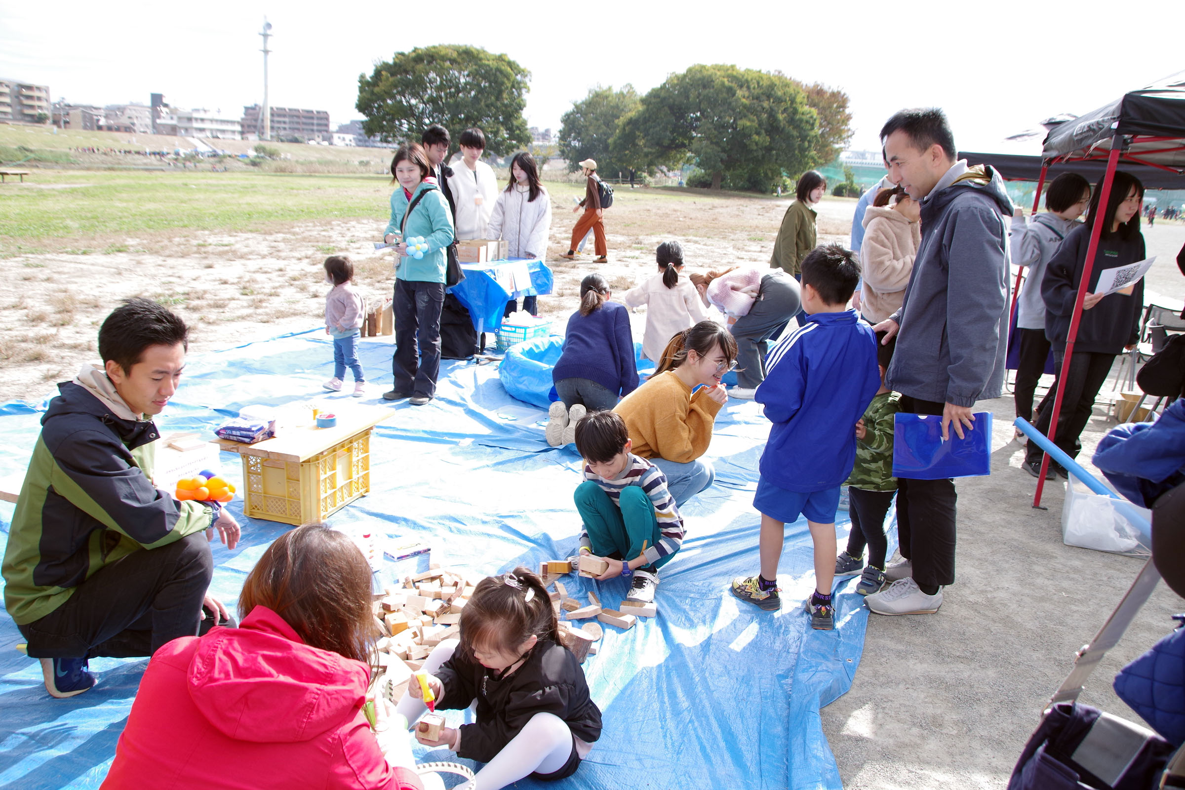 丸子の渡し祭り,多摩川で和むe体験