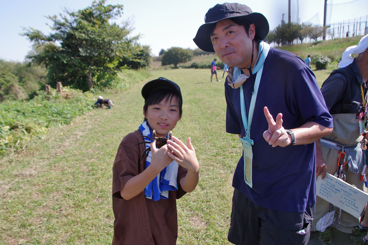 『川の生きもの観察会(ガサガサ)』